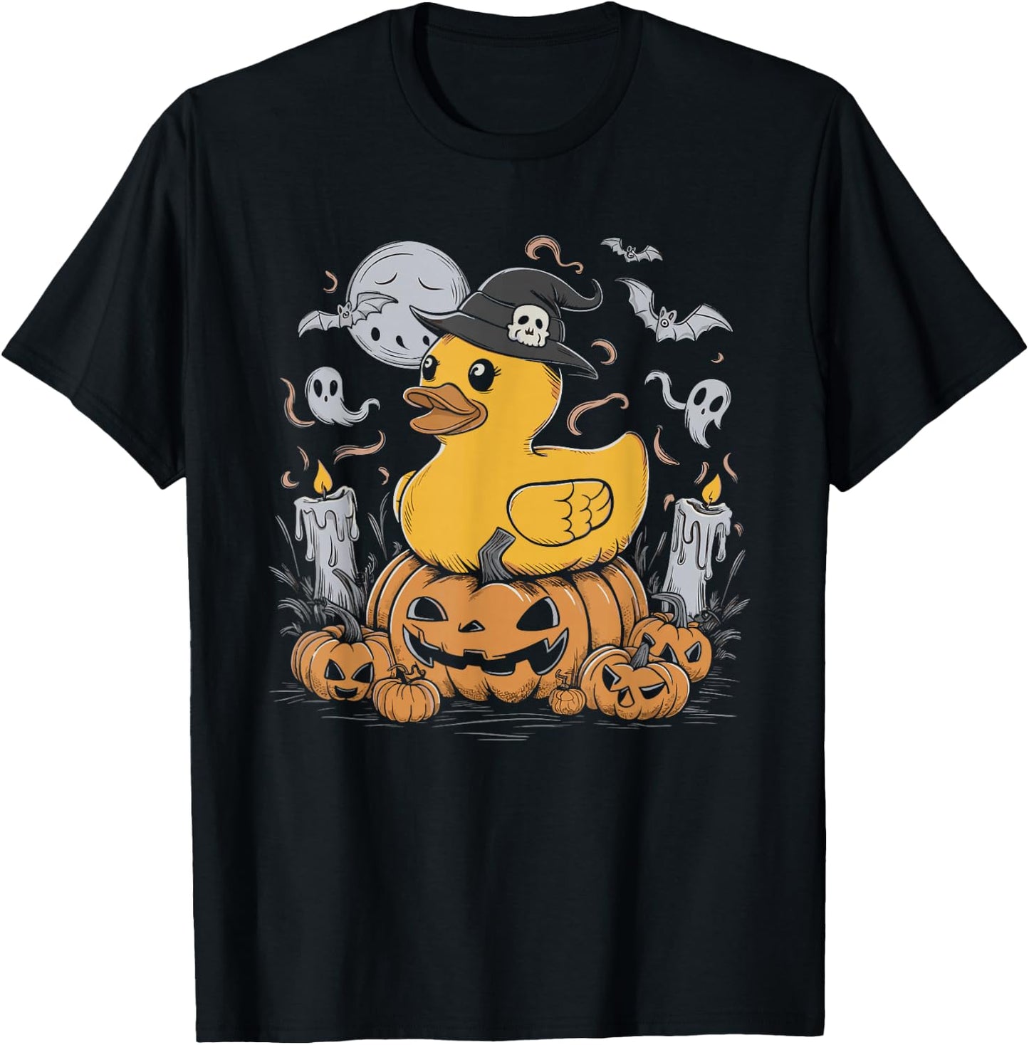 Rubber Duck Witch Rubber Duckie Costume Party T-Shirt - T-Shirt | Black