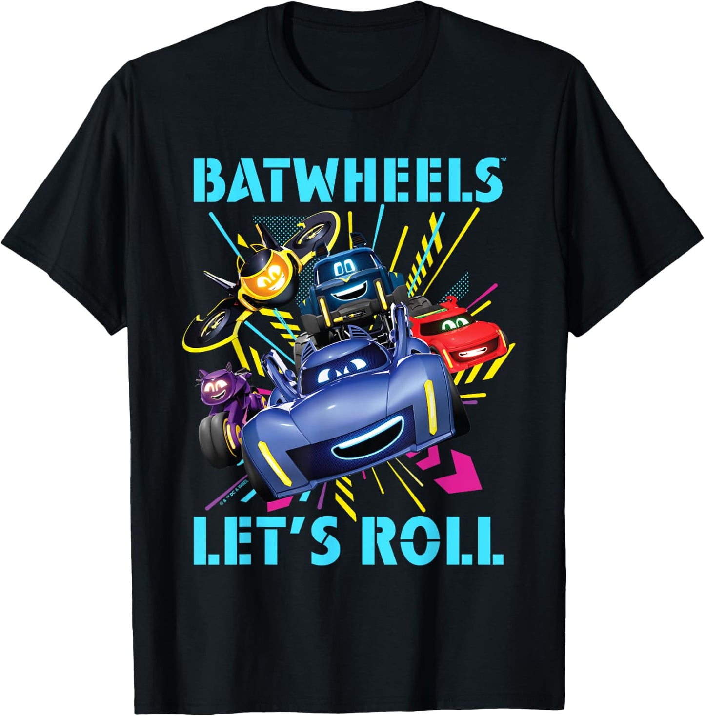 Batman Batwheels Lets Roll Team , blue T-Shirt - T-Shirt | Black