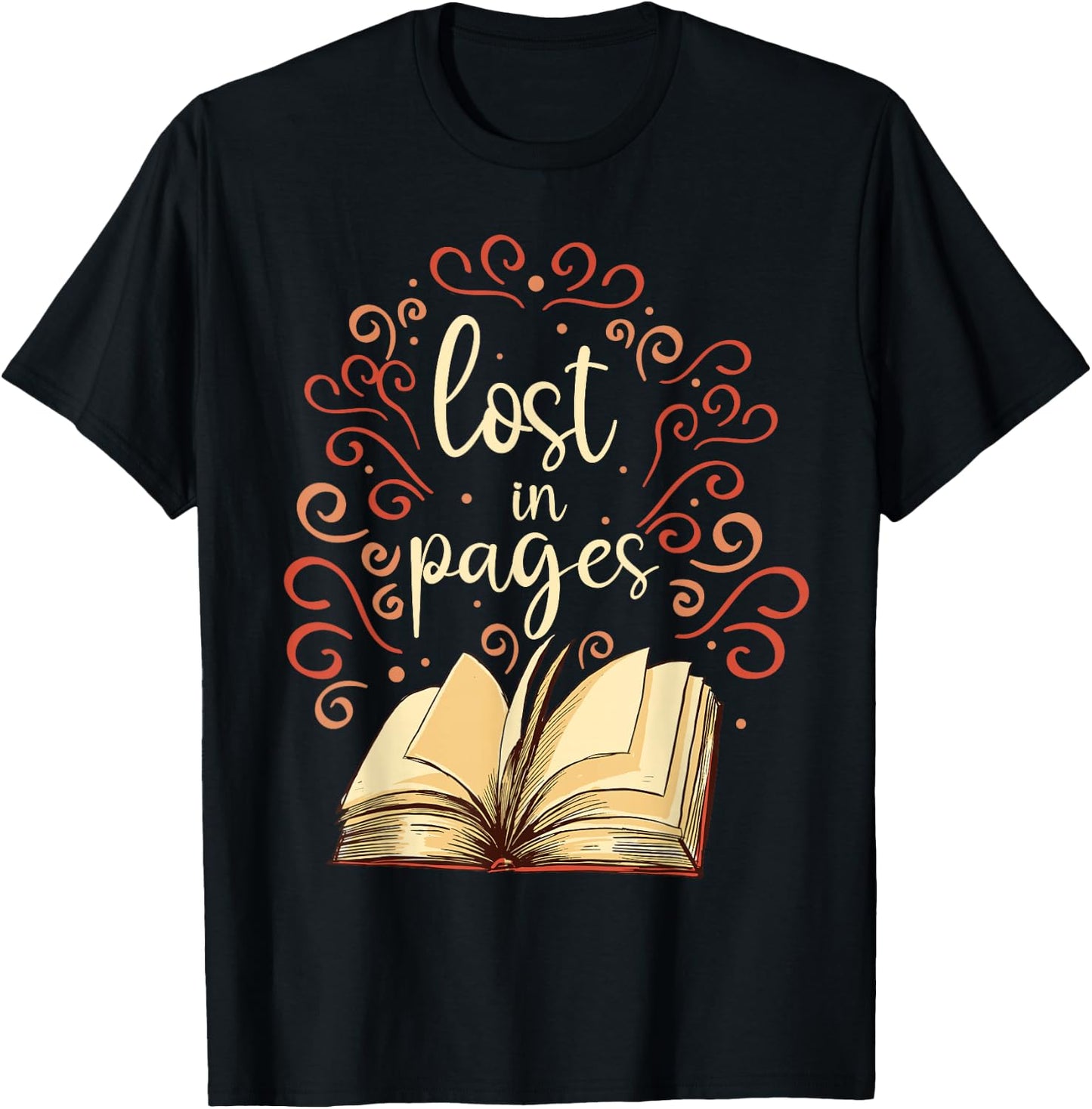 Buchleser Lost In Pages Büchersüchtige, die Bücher lesen T-Shirt - T-Shirt | Black