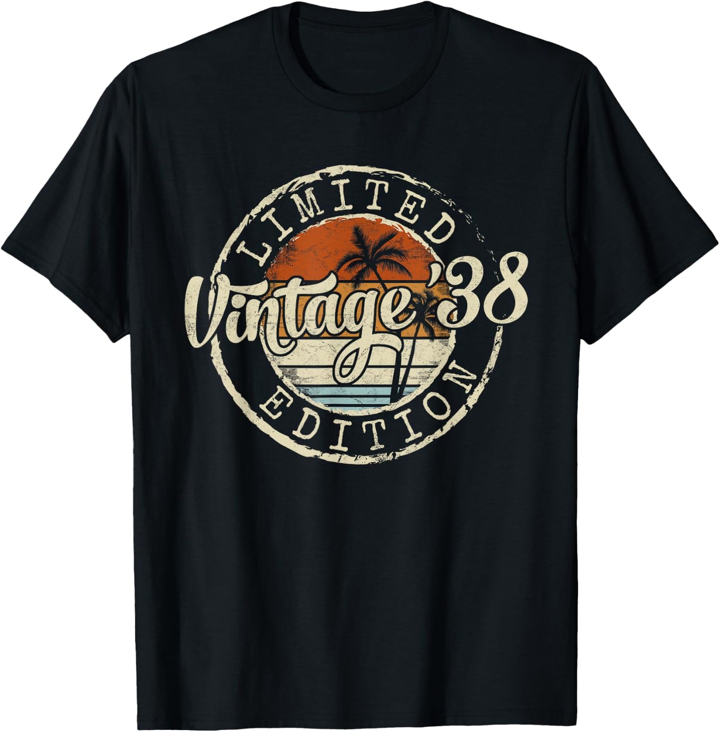 Vintage 1938 87th Birthday Gifts Women 87 Year Old T-Shirt - T-Shirt | Black