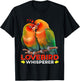 Lovebirds Whisperer Bird lover Parrot Love Bird Whisperer T-Shirt - T-Shirt | Black