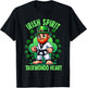 St Patricks Day Martial Arts Irish Spirit Taekwondo Heart T-Shirt - T-Shirt | Black