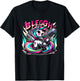 Blegh - Metalcore Unicorn Screaming Into a Microphone T-Shirt - T-Shirt | Black