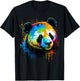 Watercolor Panda T-Shirt - T-Shirt | Black