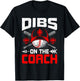 Dibs On The Coach Baseball Coach's Wife T-Shirt - T-Shirt | Black