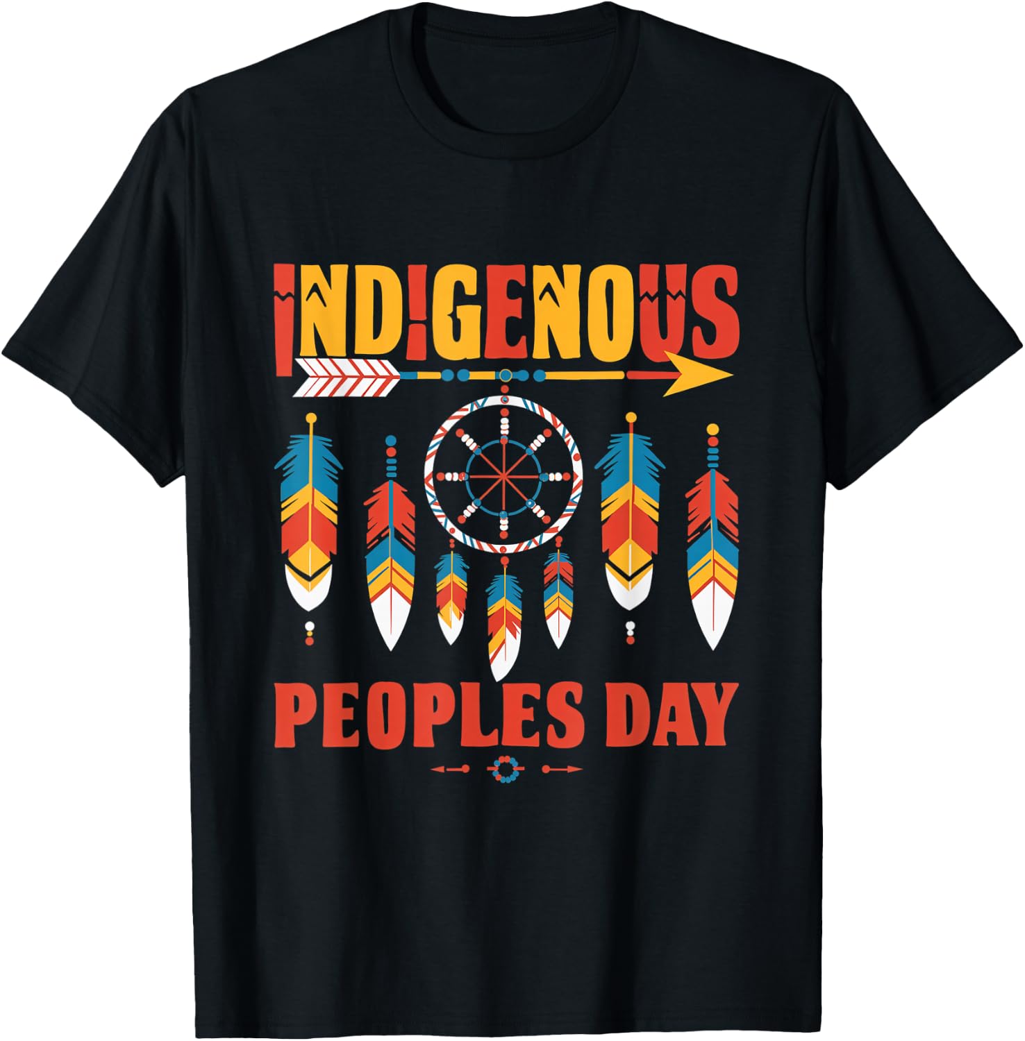 Indigenous Peoples Day Native Heritage Culture Tradition T-Shirt - T-Shirt | Black