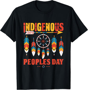 Indigenous Peoples Day Native Heritage Culture Tradition T-Shirt - T-Shirt | Black