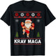Krav Maga Santa Claus Ugly Christmas Martial Arts Women Men T-Shirt - T-Shirt | Black
