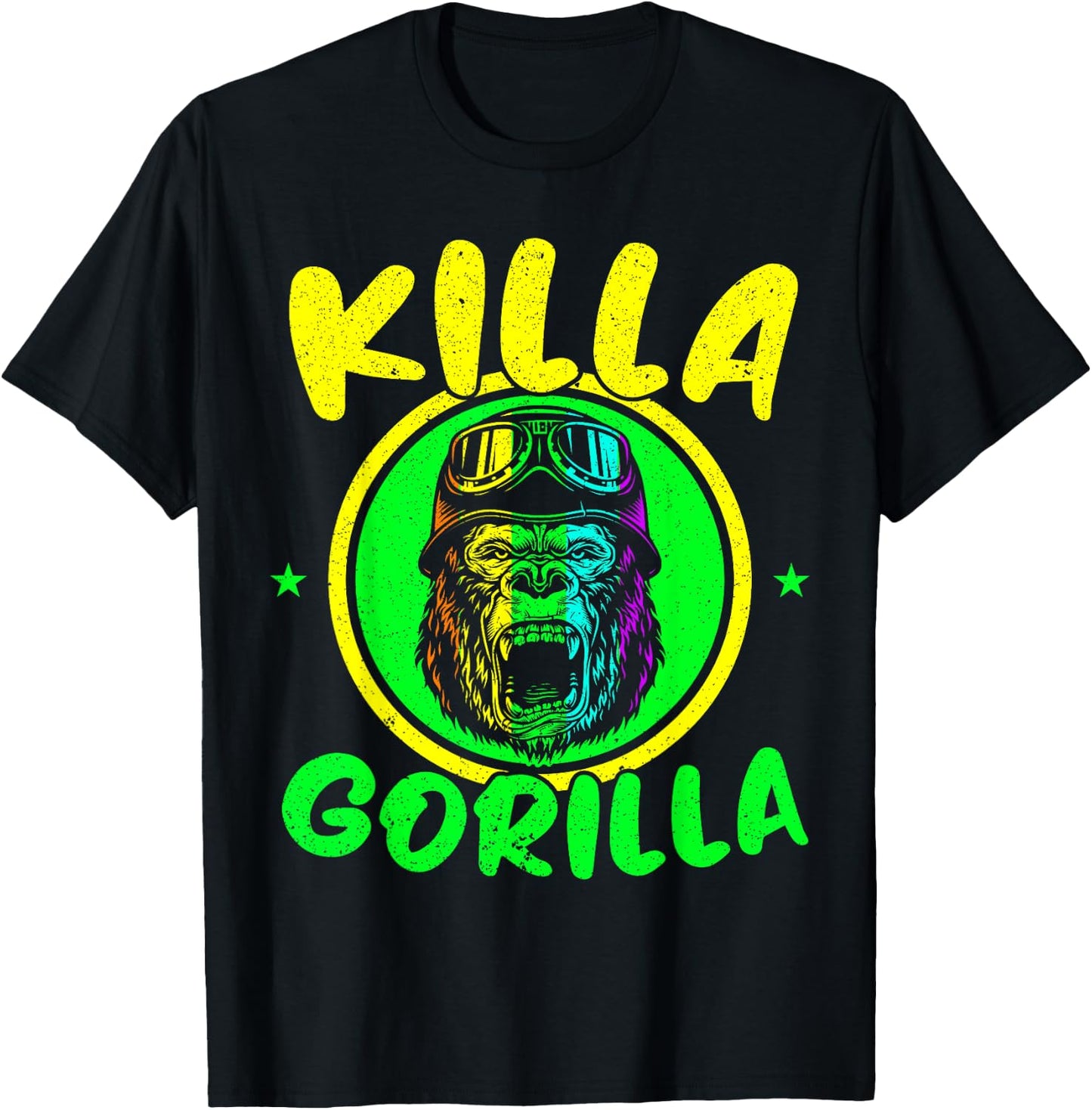 Killa Gorilla Ape Lover Monkey Whisperer Zookeeper T-Shirt - T-Shirt | Black
