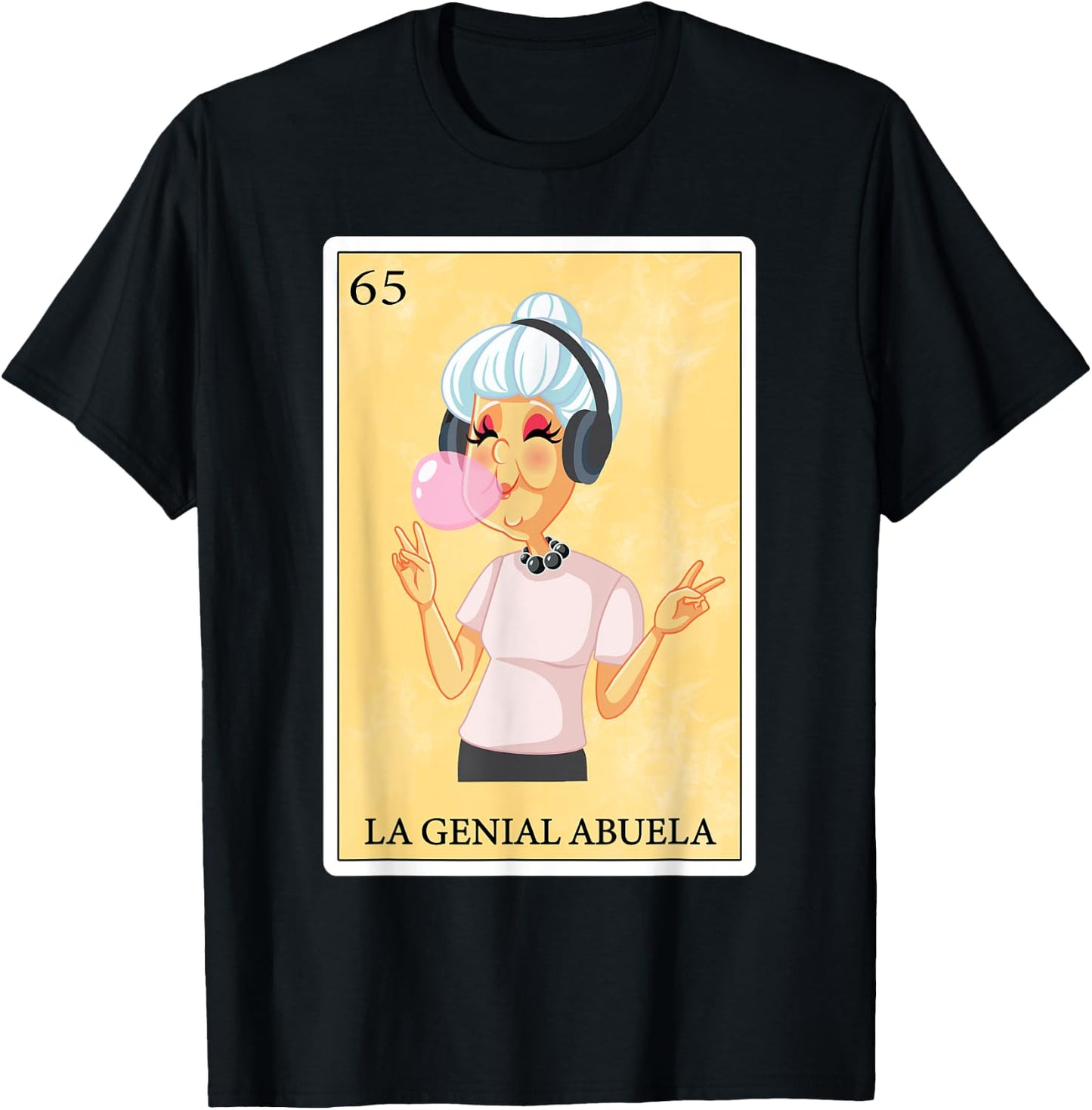 Funny Spanish-Mexican Bingo Gifts Abuela - La Genial Abuela T-Shirt - T-Shirt | Black