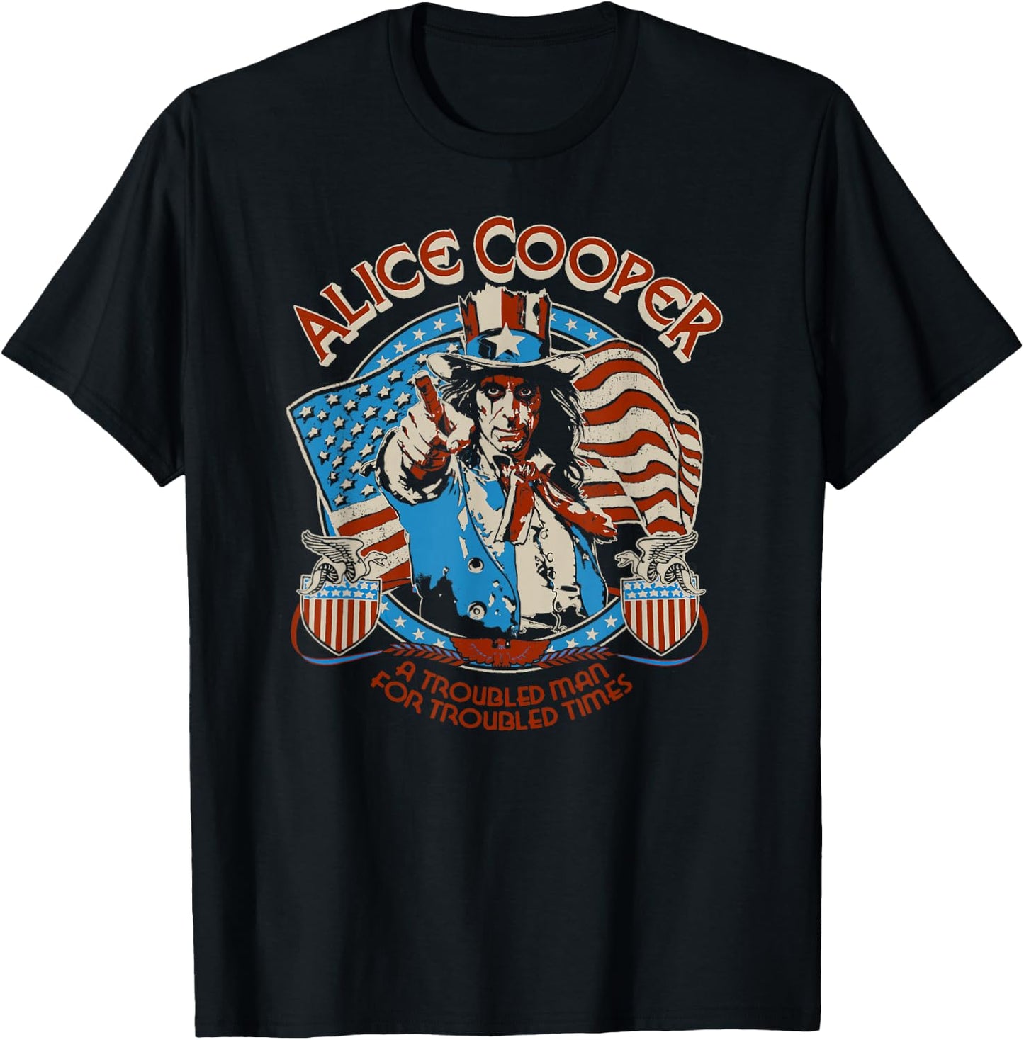 Alice Cooper Elected Snake Shields T-Shirt - T-Shirt | Black