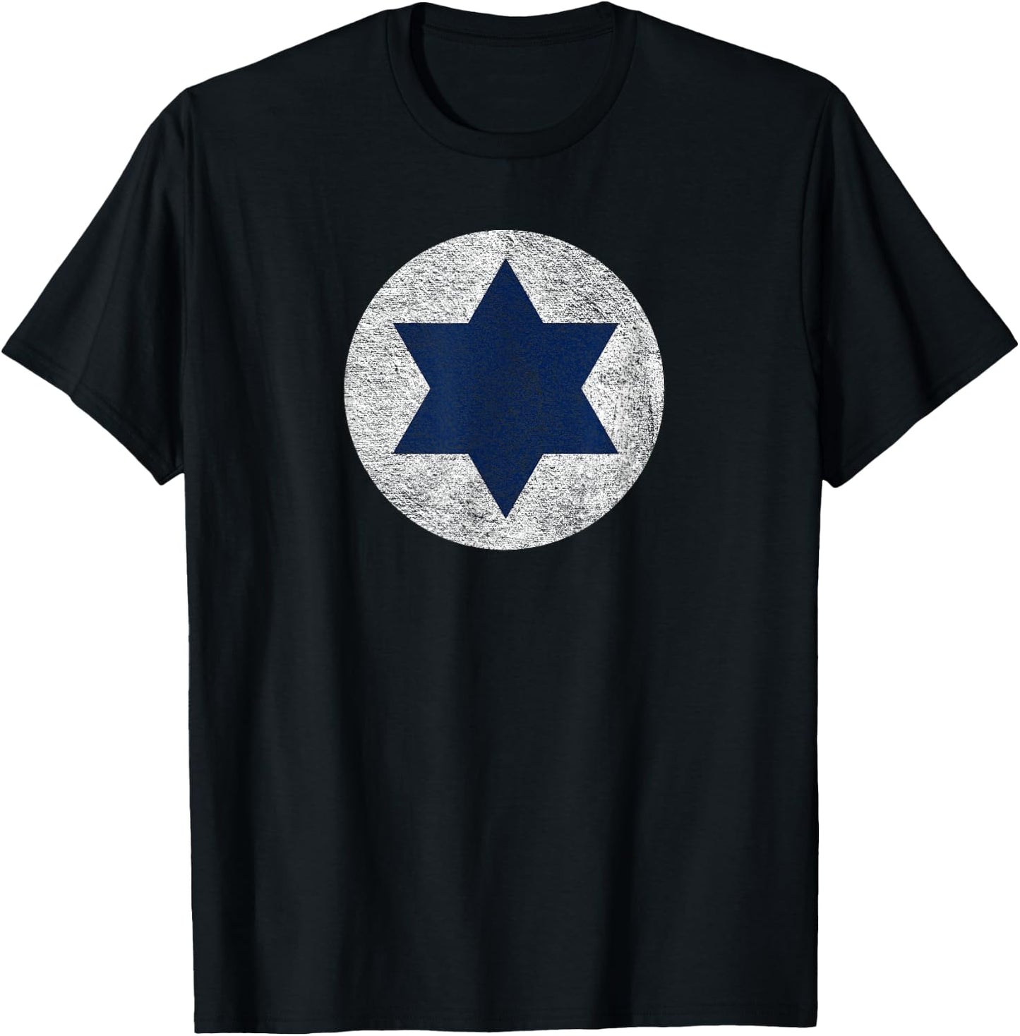 Israeli Air Force Israel Defense Roundel Flag Star of David T-Shirt - T-Shirt | Black