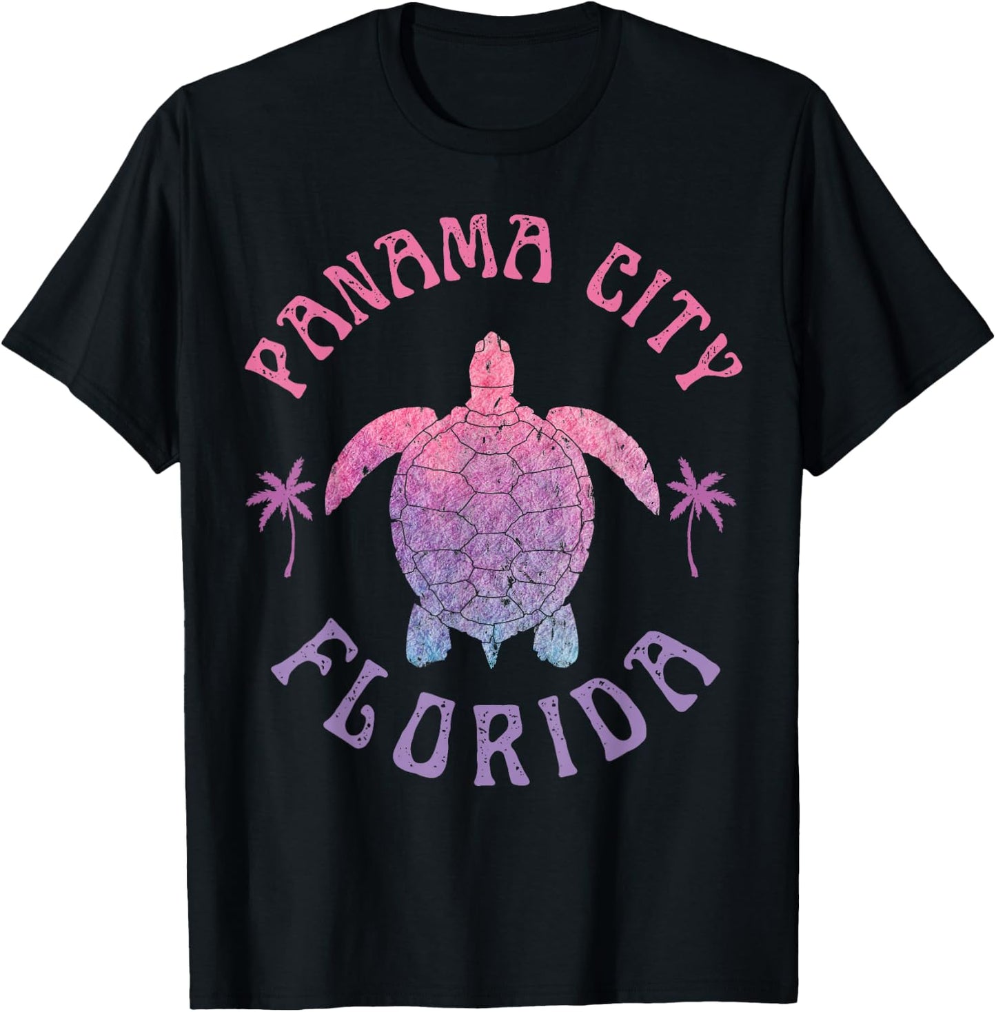 Panama City Beach Florida Sea Turtle Summer Vacation T-Shirt - T-Shirt | Black