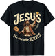 Jesus The One Who Serves Funny Christian Pickleball T-Shirt - T-Shirt | Black