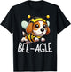 Funny Beagle Dog Bee-Agle Bee Costume Men Women Kids T-Shirt - T-Shirt | Black