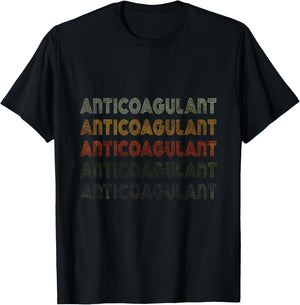 Love Heart Anticoagulant Grunge Vintage Style Anticoagulant T-Shirt - T-Shirt | Black