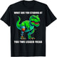 What Are You Staring at You Two Legged Freak Amputee T-Rex T-Shirt - T-Shirt | Black