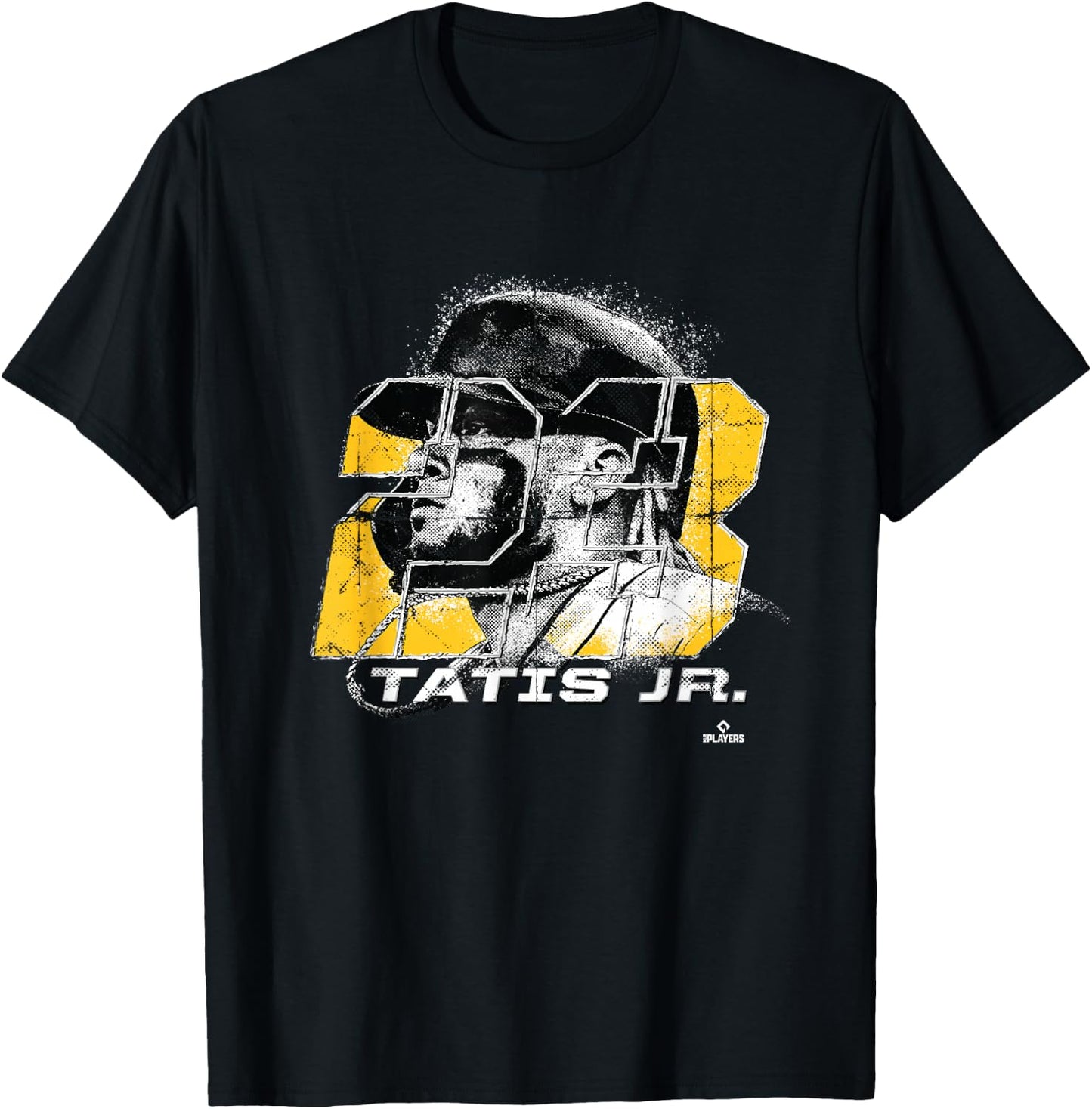 FanPrint Fernando Tatis, Jr. Silhouette - Men's Baseball Sports - Black - Small T-Shirt - T-Shirt | Black