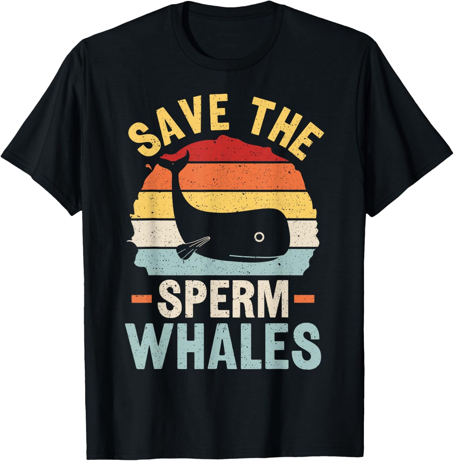 Save the sperm whales Design for a Sperm whale fan T-Shirt - T-Shirt | Black