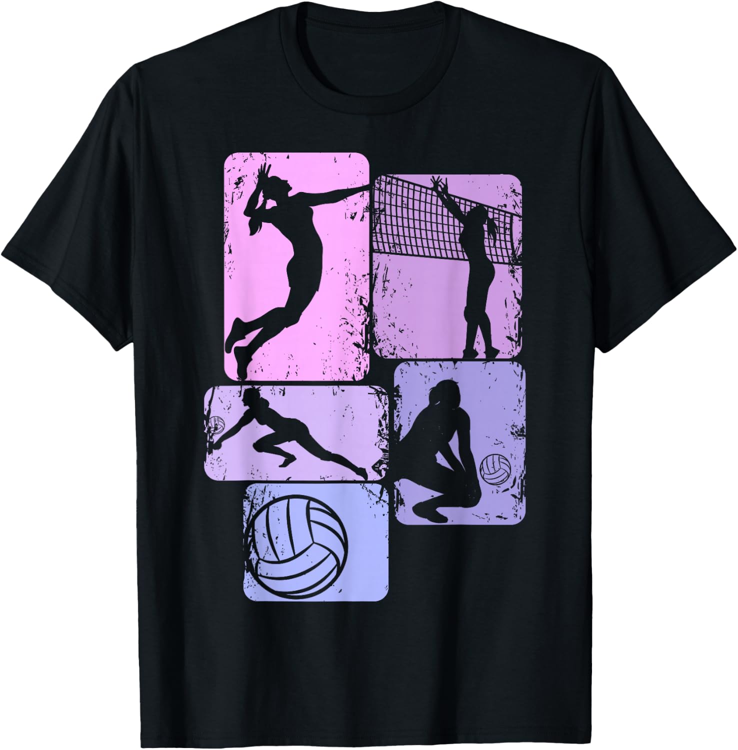 Volleyball Girl's Volleyballer Women's , black T-Shirt - T-Shirt | Black