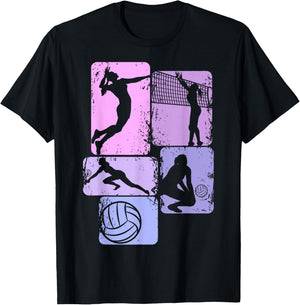 Volleyball Girl's Volleyballer Women's , black T-Shirt - T-Shirt | Black