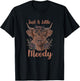 Highland Cow Just A Little Moody Cute Farm Animal Farmer T-Shirt - T-Shirt | Black