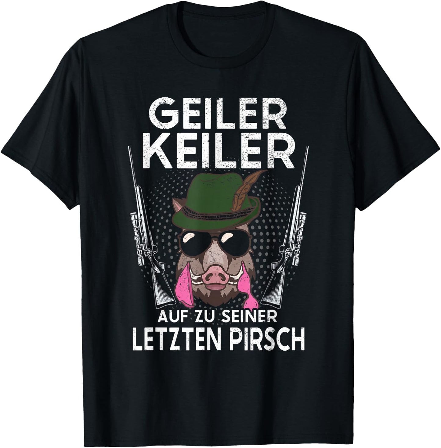 JGA Jäger Geiler Keiler Junggesellenabschied Jagd T-Shirt - T-Shirt | Black