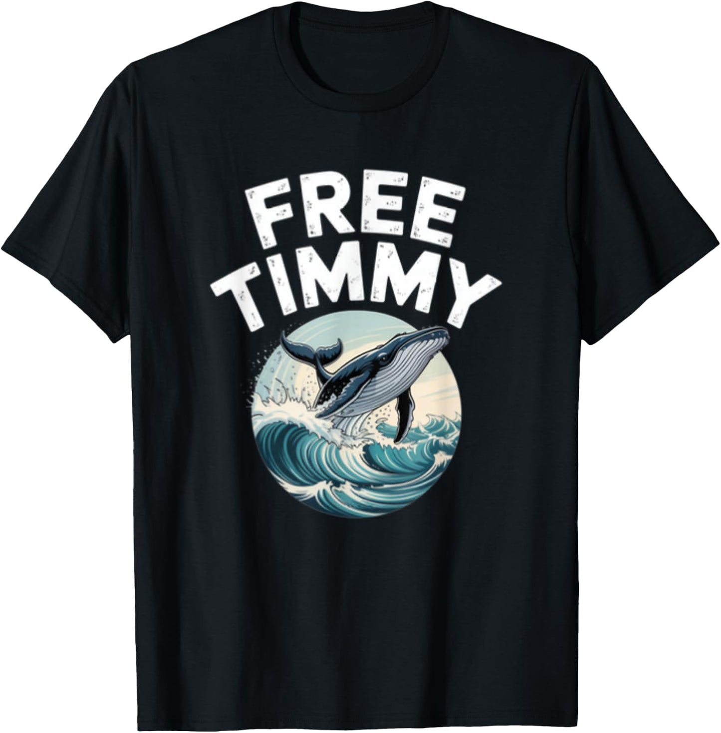 Buckelwal Timmy Walrettung Wismar Timmendorfer Strand Ostsee T-Shirt - T-Shirt | Black