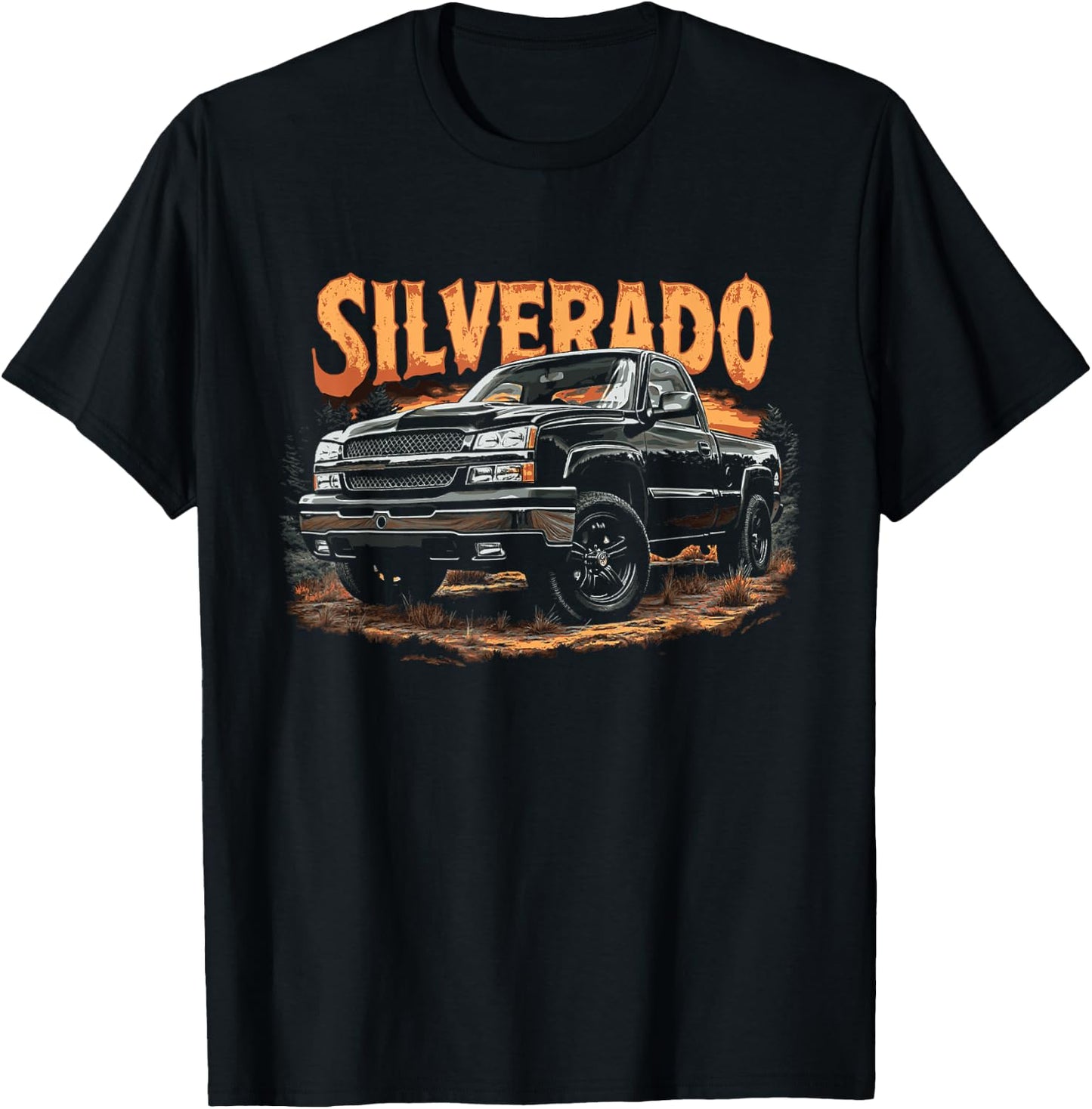 Silverado Truck 2003-2006 Cateye OBS Old Body Style Truck T-Shirt - T-Shirt | Black
