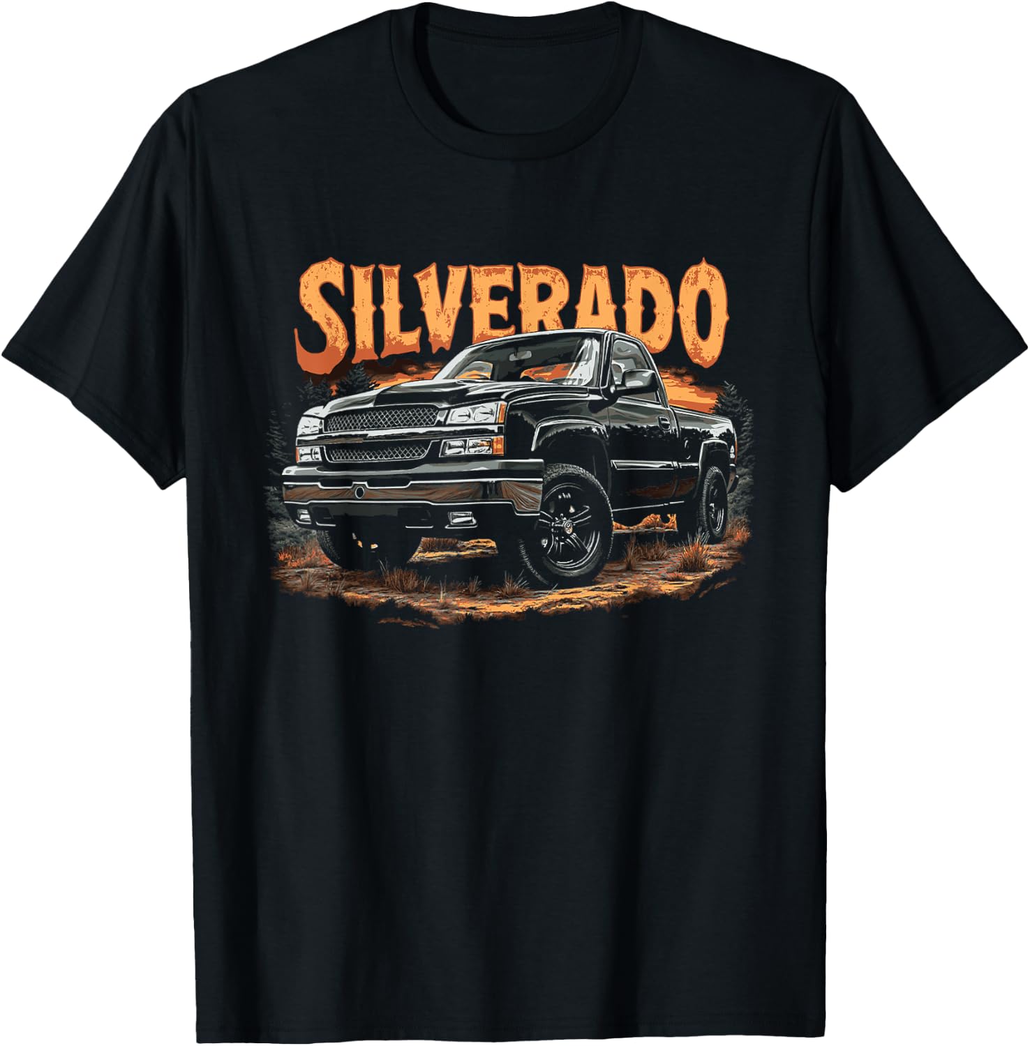 Silverado Truck 2003-2006 Cateye OBS Old Body Style Truck T-Shirt - T-Shirt | Black
