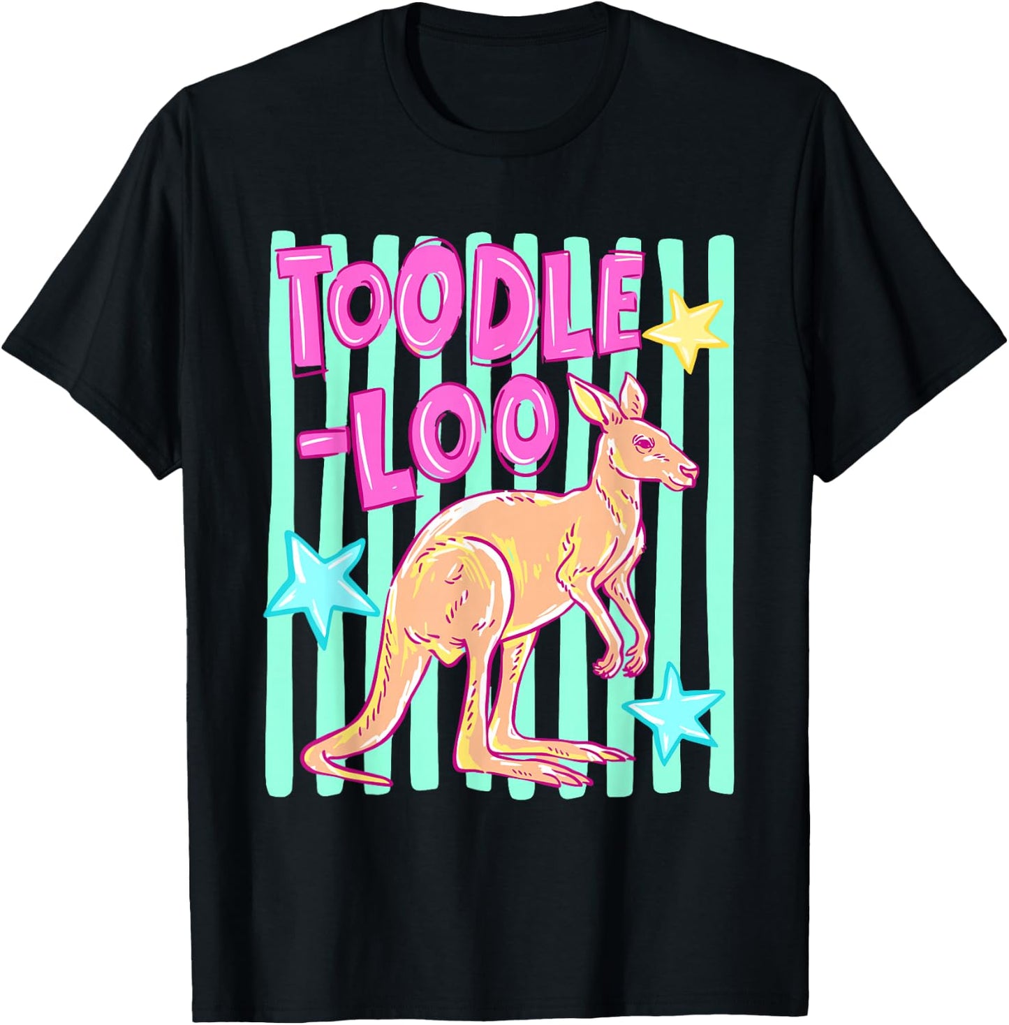 Toodle-Loo Kangaroo Teacher Last Day of School End of Year T-Shirt - T-Shirt | Black