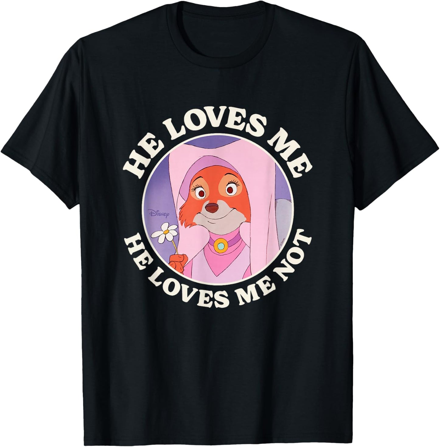Robin Hood - Maid Marian He Loves Me He Loves Me Not T-Shirt - T-Shirt | Black