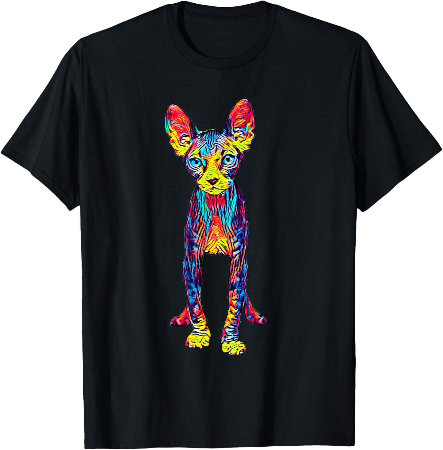 Cat Sphynx Men Women Girls Kids T-Shirt - T-Shirt | Black