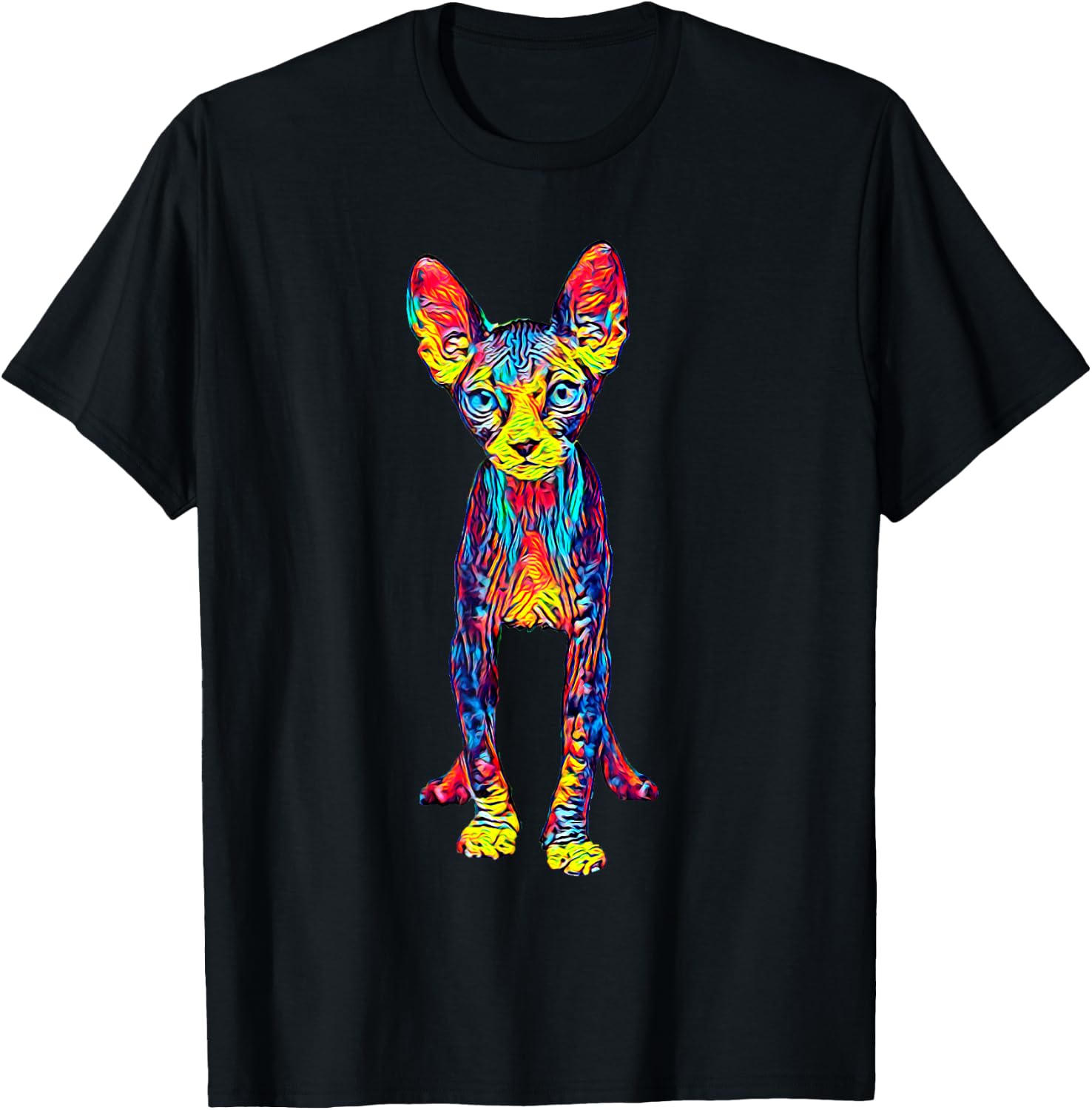 Cat Sphynx Men Women Girls Kids T-Shirt - T-Shirt | Black