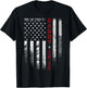 Patriotic Dad Promoted To Daddy Est 2025 New Dad 2025 Men T-Shirt - T-Shirt | Black
