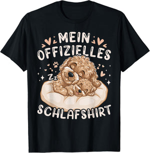 My Official Sleep Shirt Maltipoo Dog and Puppy , black T-Shirt - T-Shirt | Black