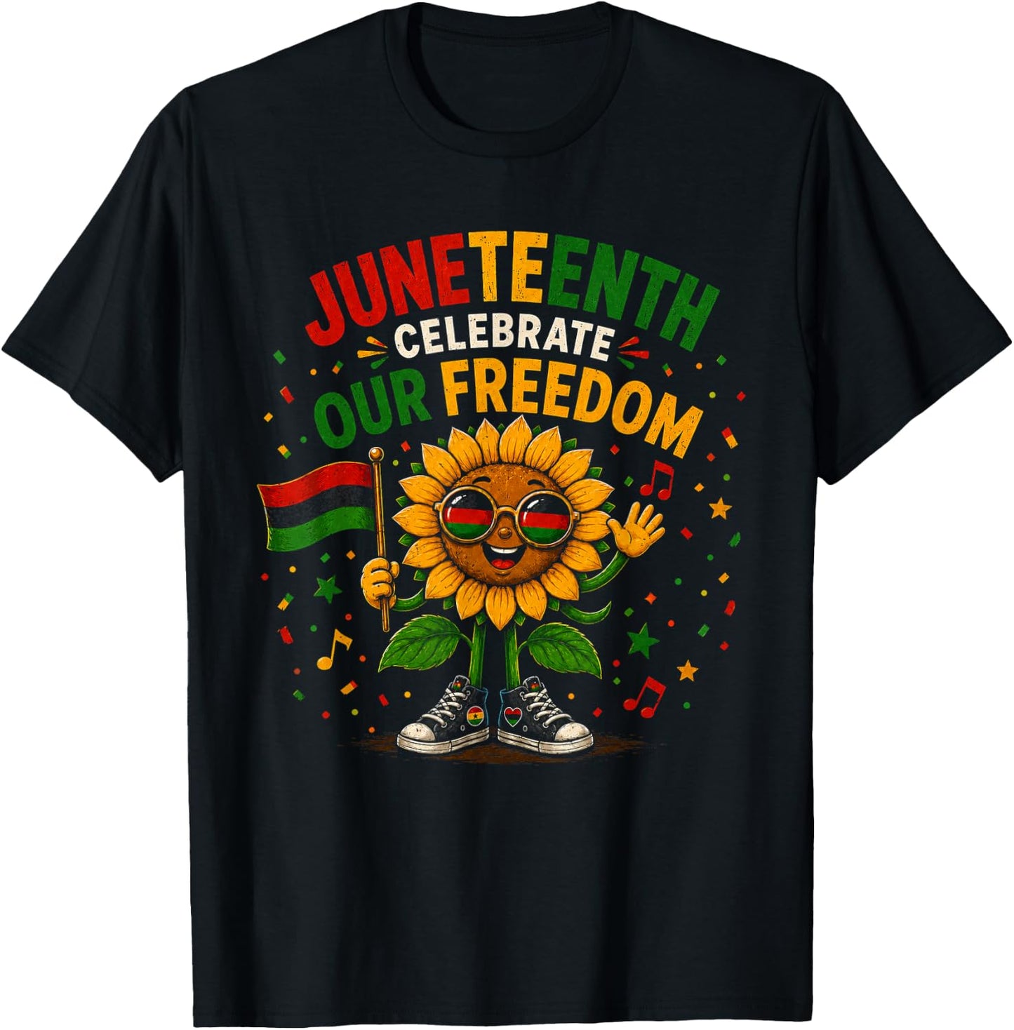 Juneteenth Celebrate Our Freedom Black History T-Shirt - T-Shirt | Black