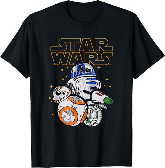 Star Wars Droid Group , black T-Shirt - T-Shirt | Black