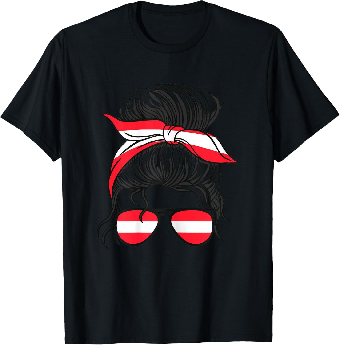 Österreich Mädchen Österreich Mädchen Österreichische Mädchen Österreichische Flagge T-Shirt - T-Shirt | Black