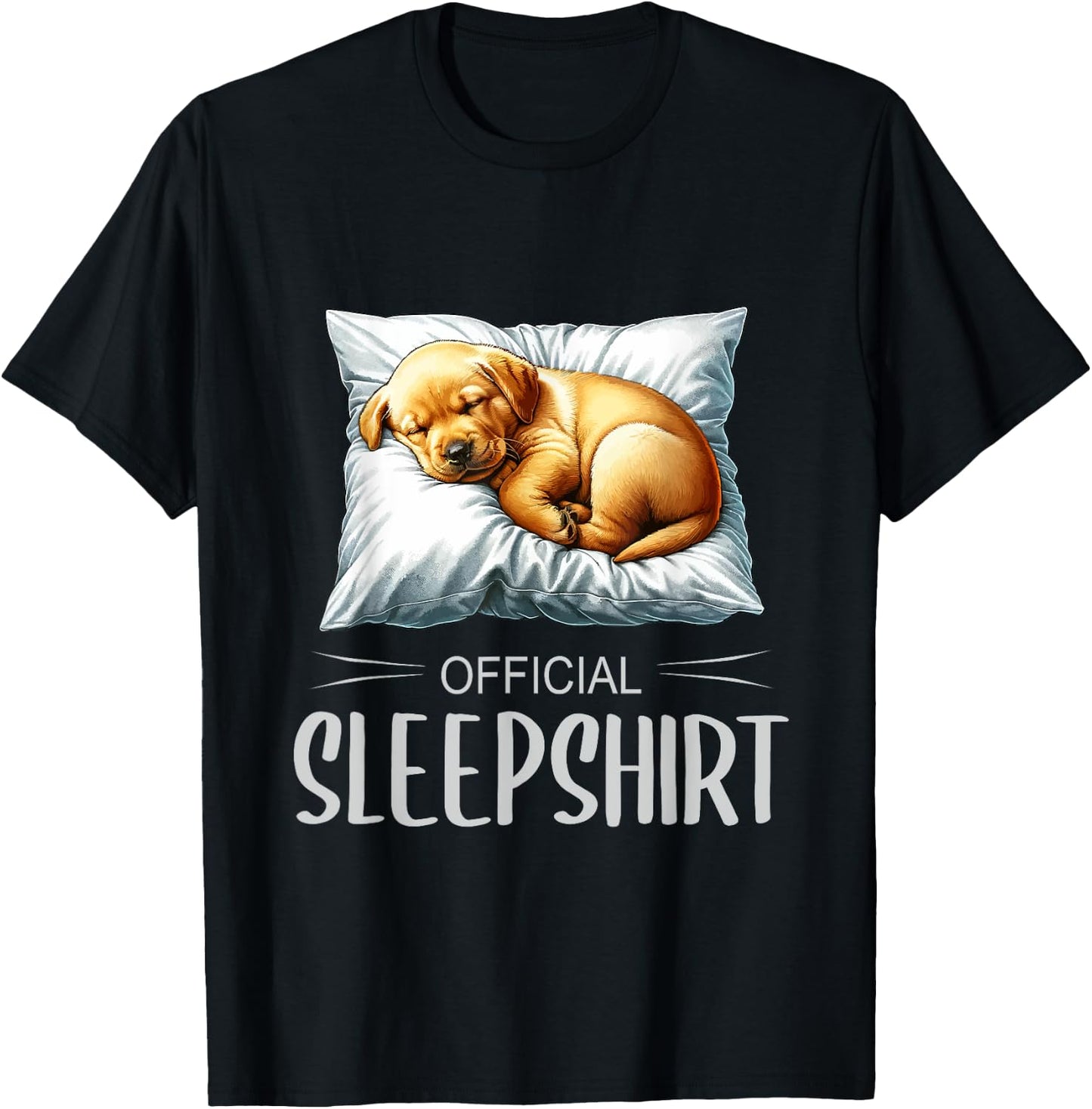 Official sleep shirt dog pajamas Labrador Retriever Women Kids T-Shirt - T-Shirt | Black