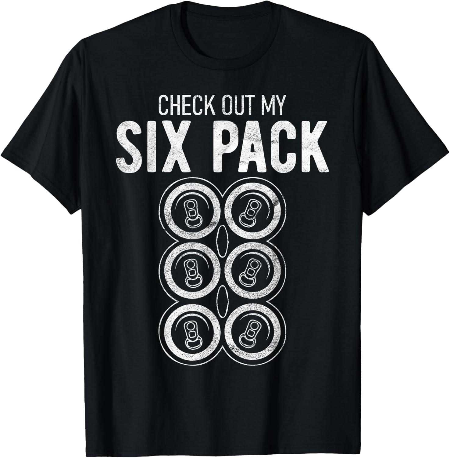 Check Out My Six Pack Funny Beer, Funny Drinking T-Shirt - T-Shirt | Black