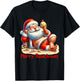 Merry Beachmas Santa Claus Ice Cream Christmas In July T-Shirt - T-Shirt | Black