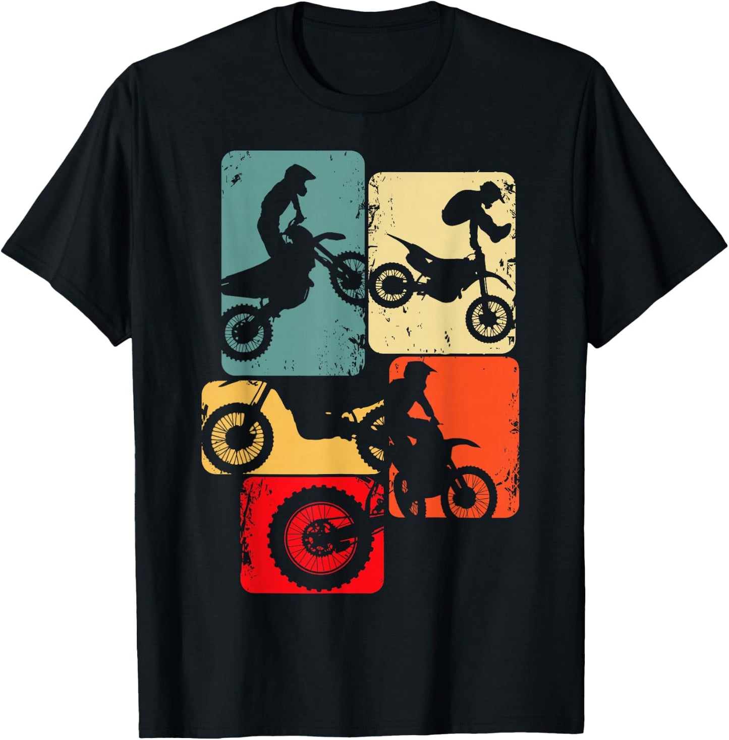 Motocross Bike Dirt Biker Enduro Supermoto , black T-Shirt - T-Shirt | Black