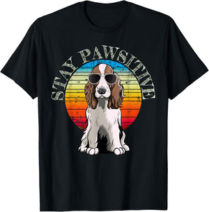 English Springer Spaniel Dog Women Girls Kids T-Shirt - T-Shirt | Black