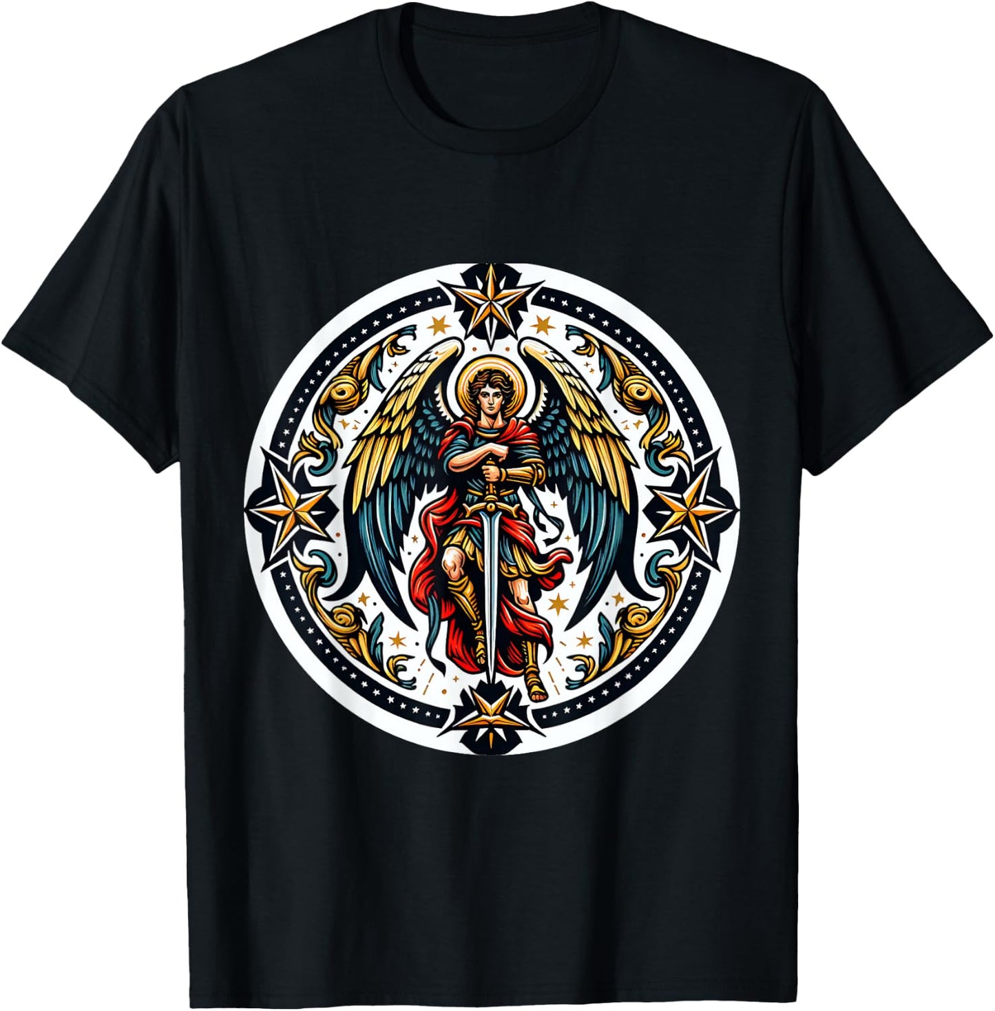 Patron Saint Michael Archangel Angels Costume T-Shirt - T-Shirt | Black