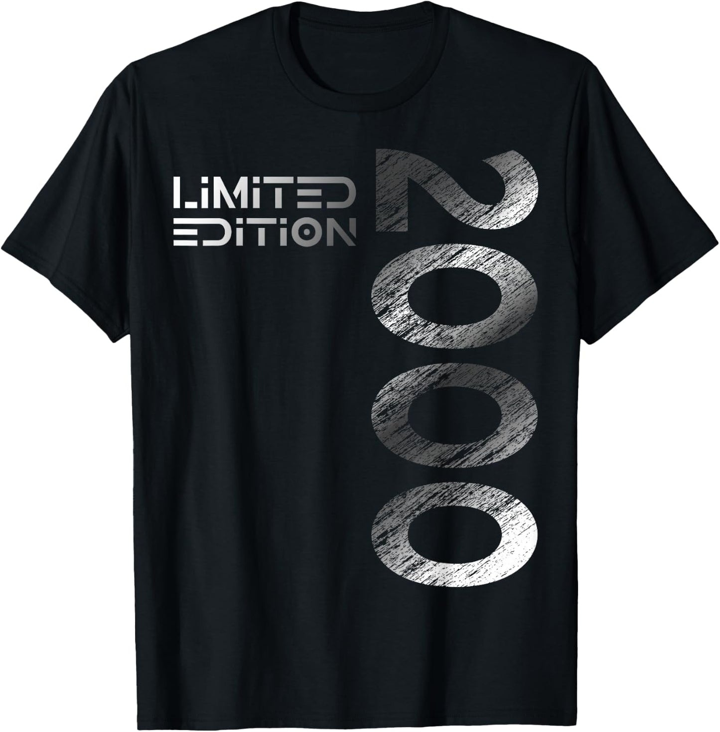 24th Birthday Limited Edition Vintage 2000 Man Woman , black T-Shirt - T-Shirt | Black