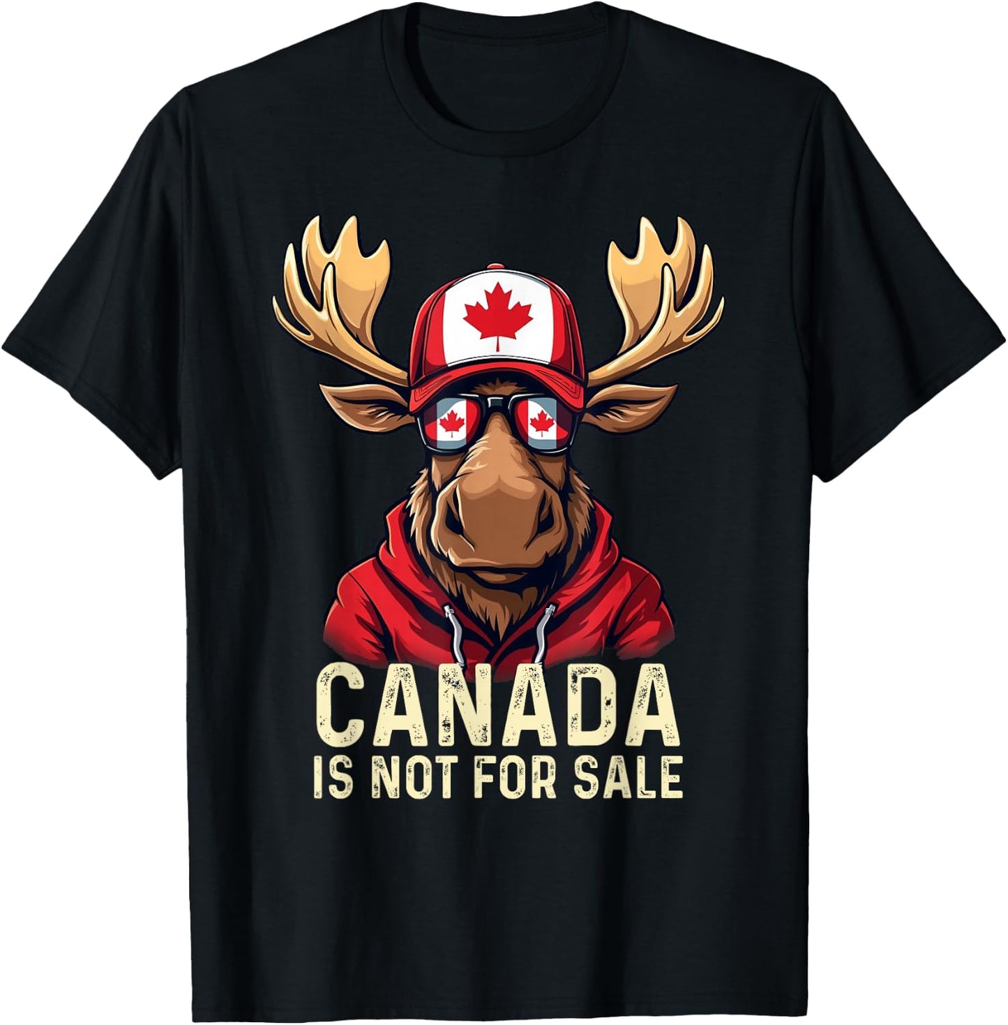 Canada is Not for Sale Canadians Strong and Free T-Shirt - T-Shirt | Black