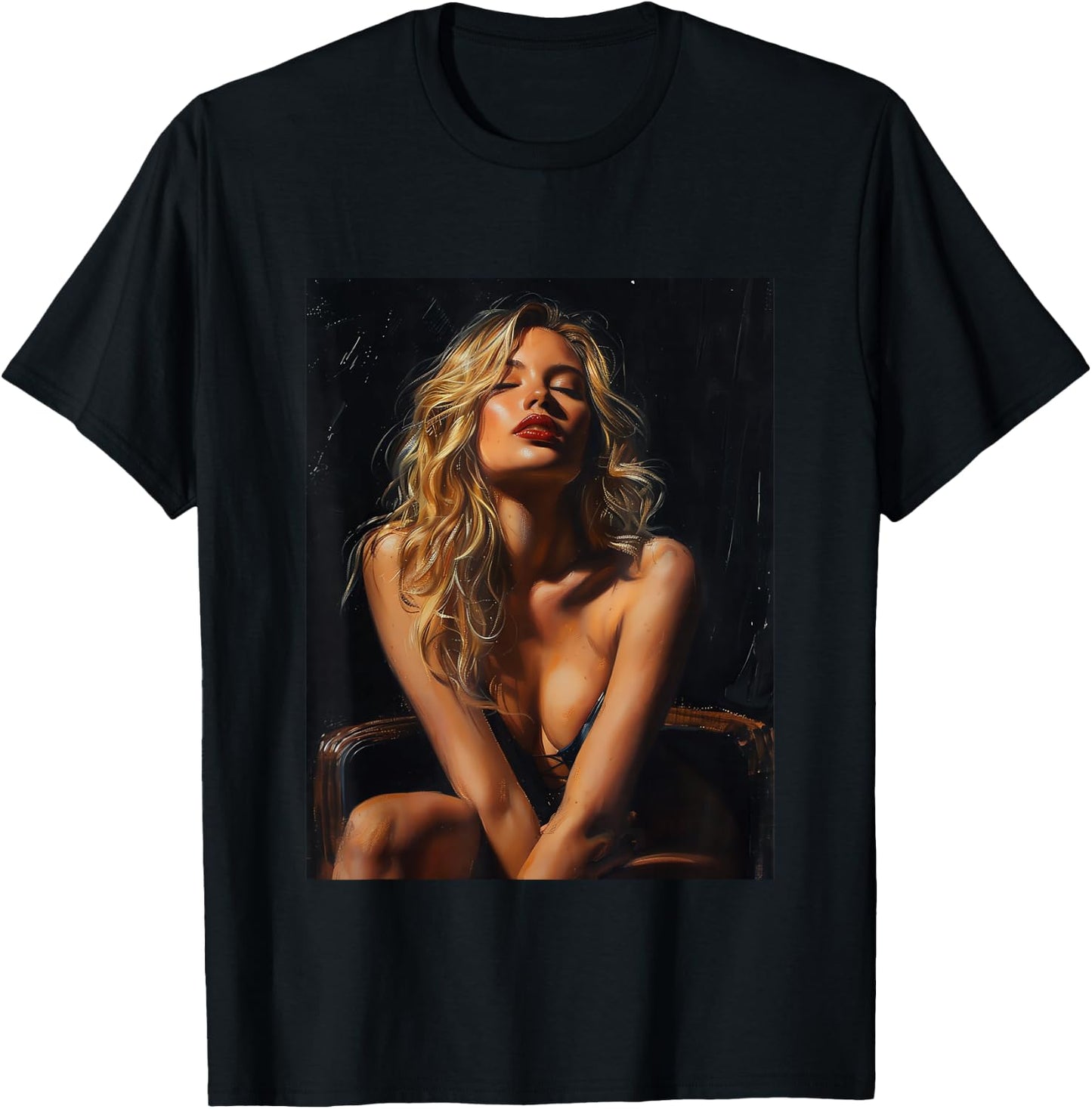 Tattoo sexy girl model , Black, S T-Shirt - T-Shirt | Black