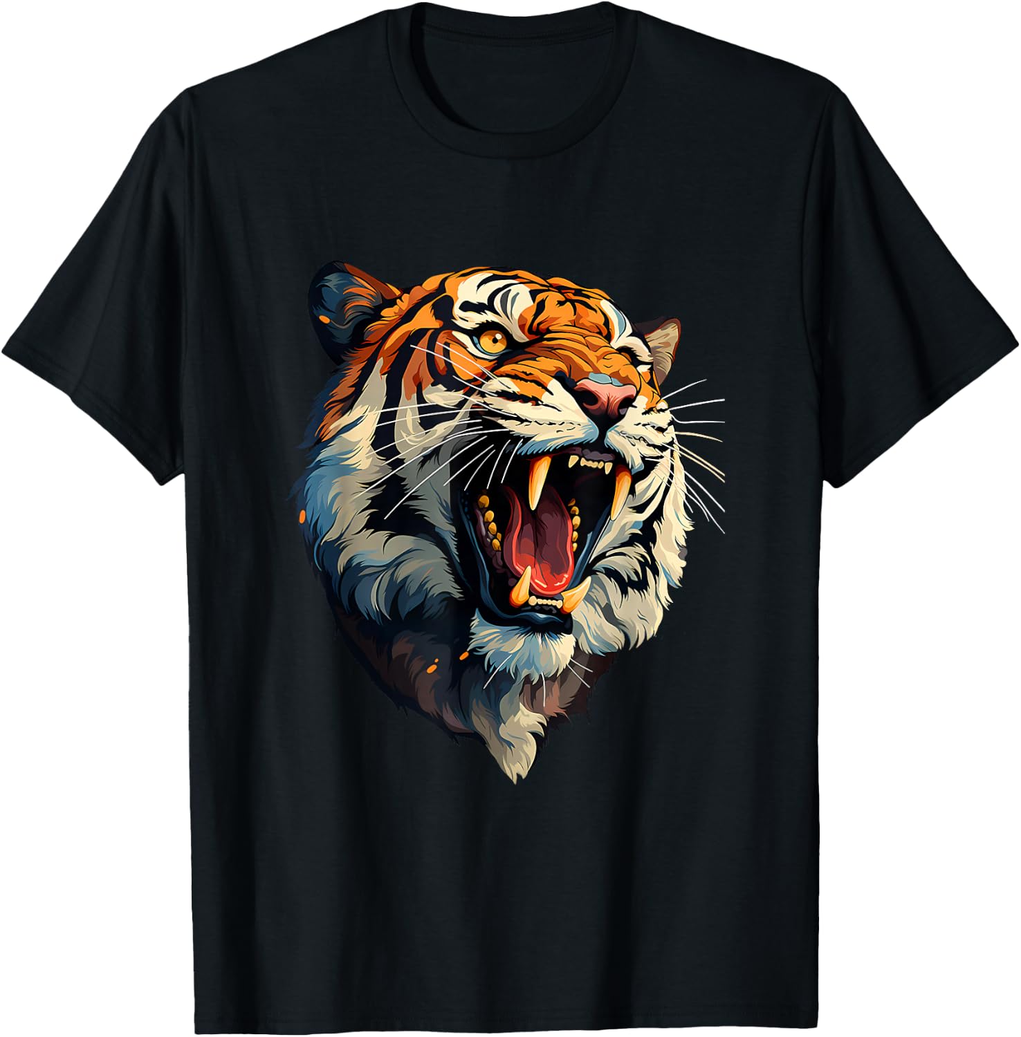 Tiger Face T-Shirt - T-Shirt | Black
