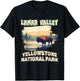 Lamar Valley Yellowstone National Park Bison Hiking Outdoor T-Shirt - T-Shirt | Black